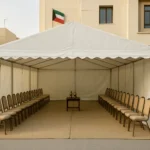 تجهيز خيام العزاء وكراسيها في الكويت